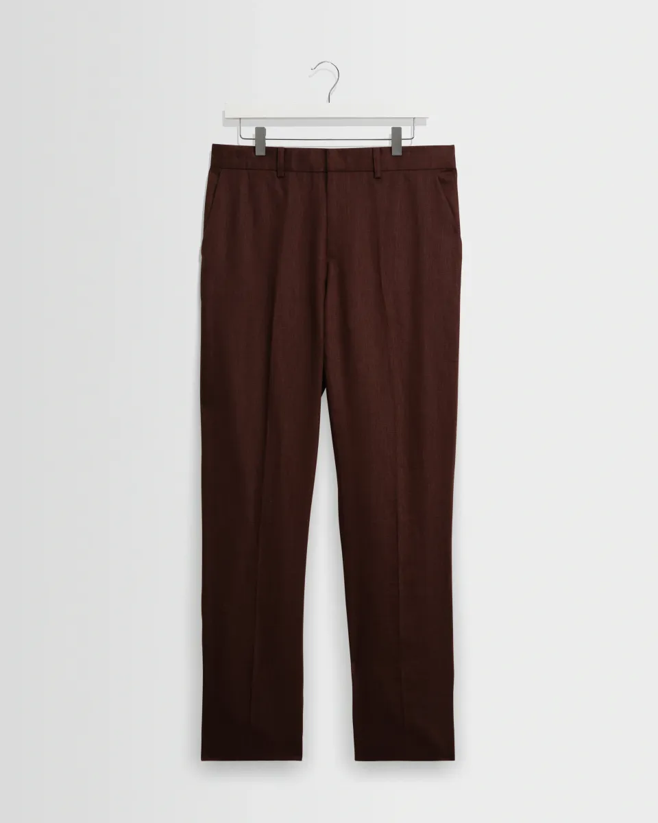 Alp - Merlot Linen Trousers