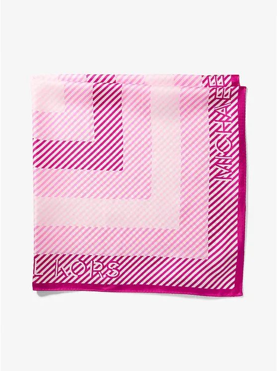 Striped Silk Scarf