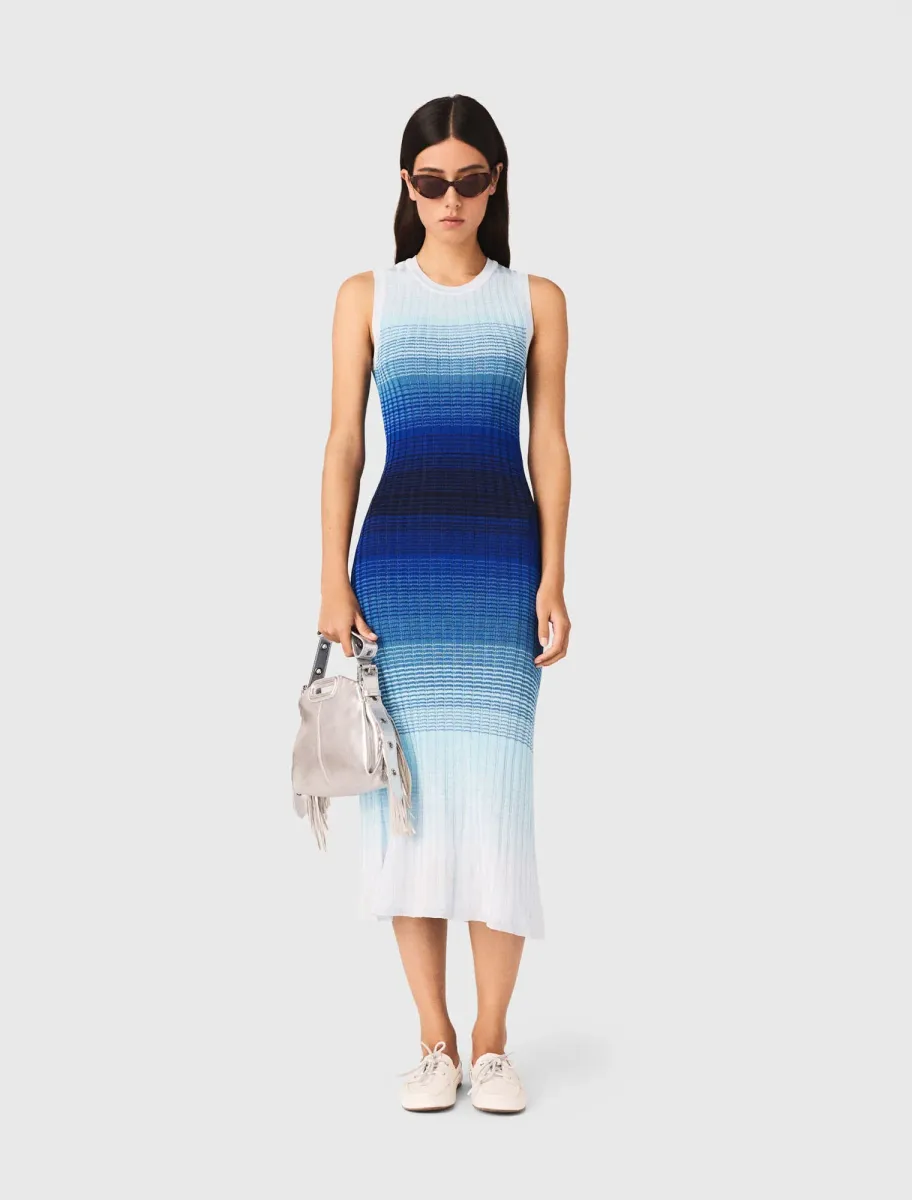 Ombré knit maxi dress