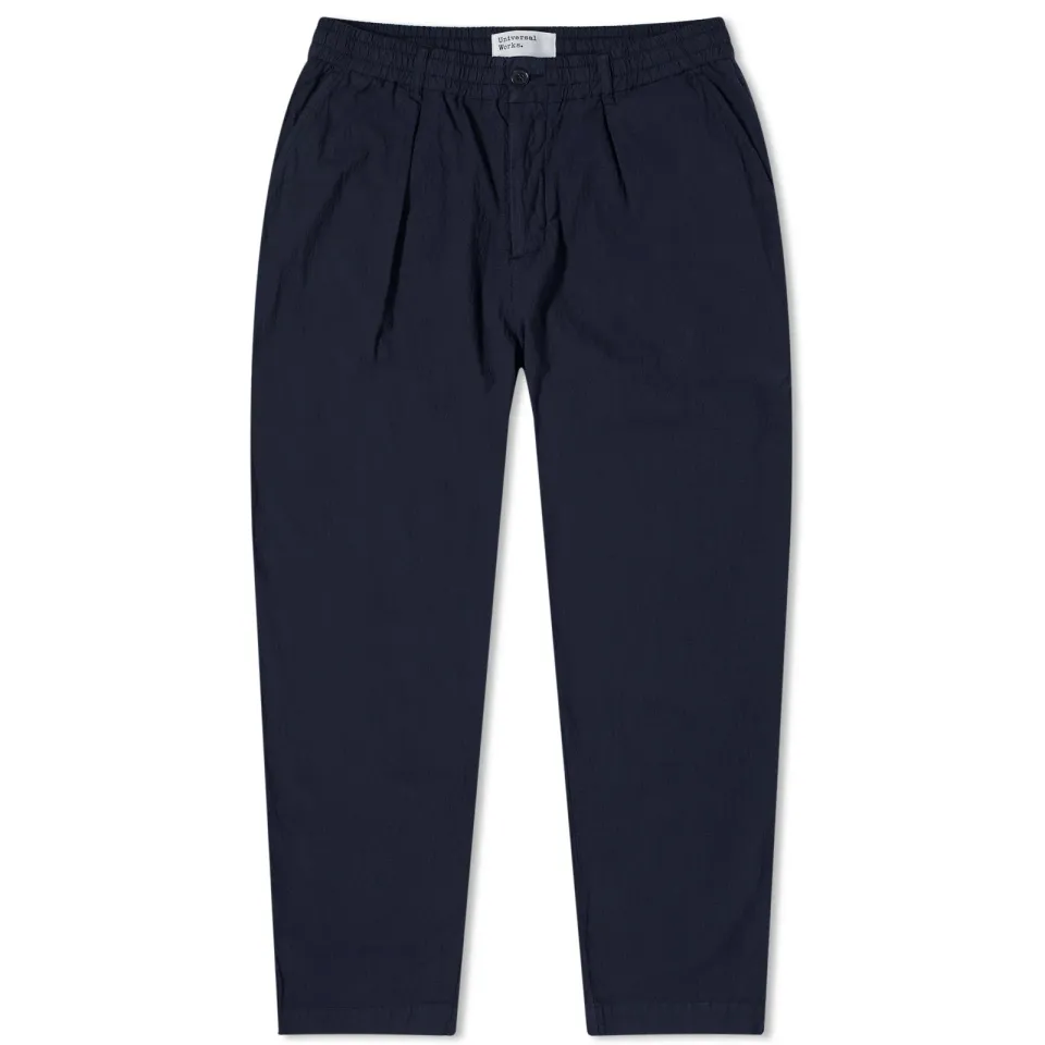 Seersucker Pleated Pant