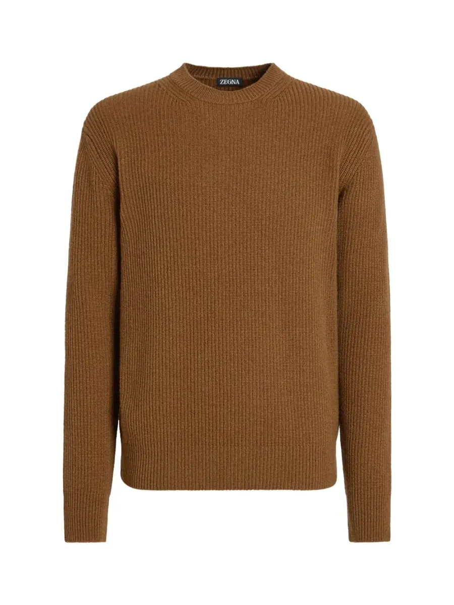 Men Oasi Cashmere Sweater Brown