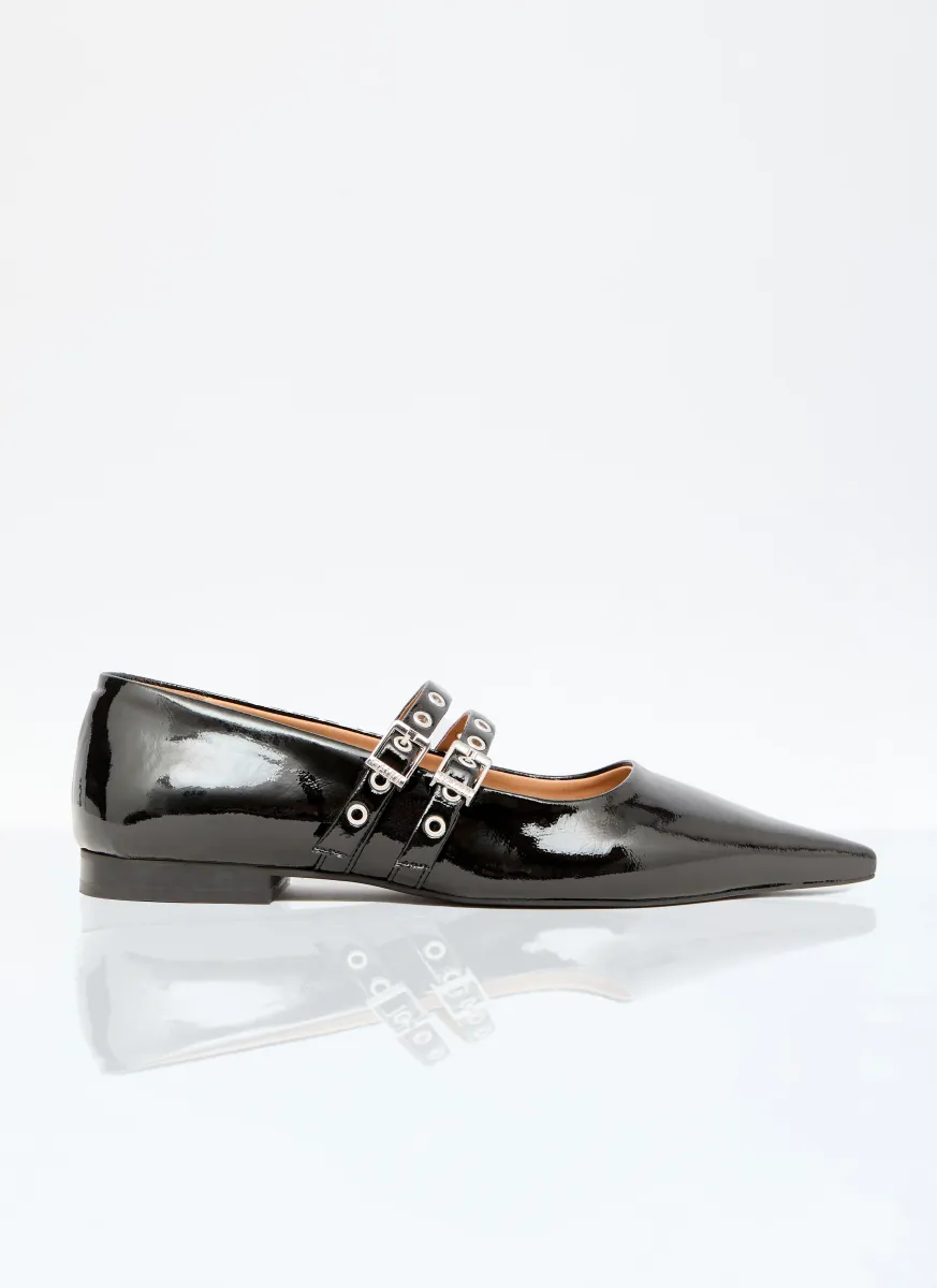 Eyelets Ballerina Flats