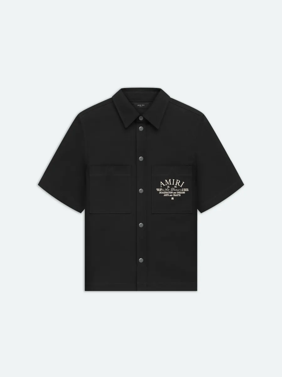 ARTS DISTRICT CAMP SHIRT - BLACK