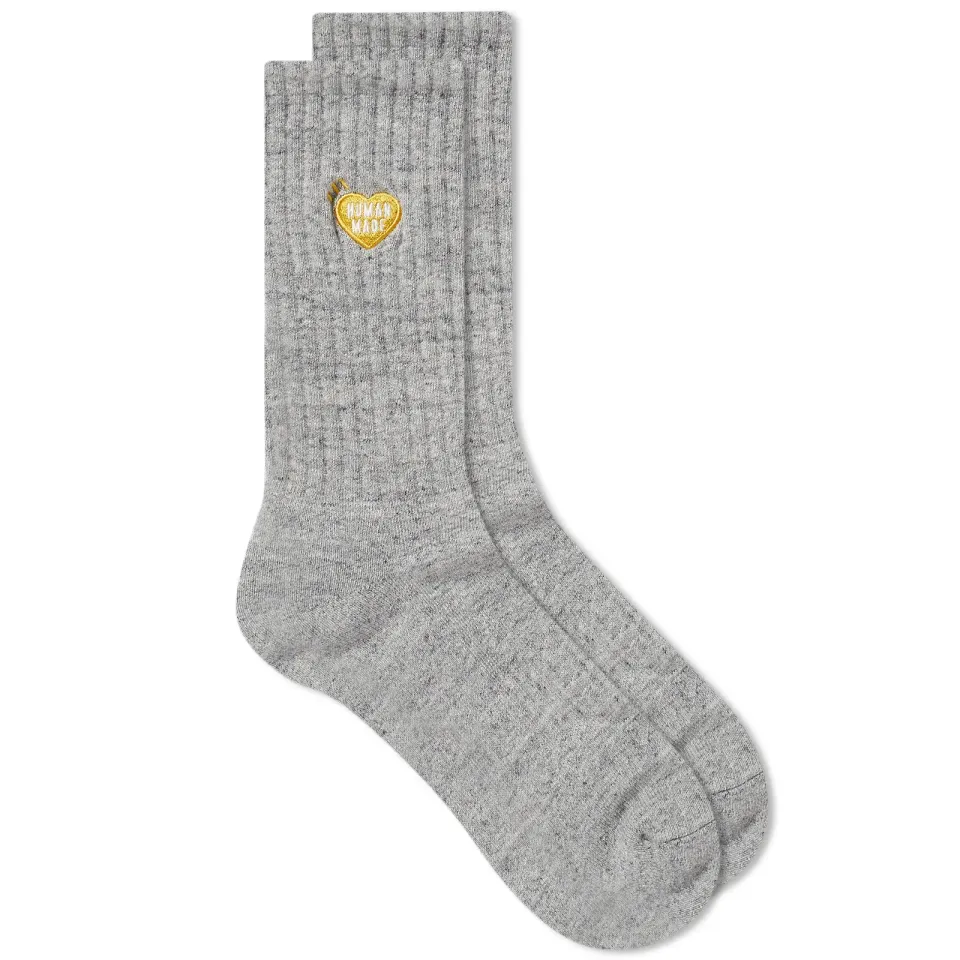 Heart Pile Socks