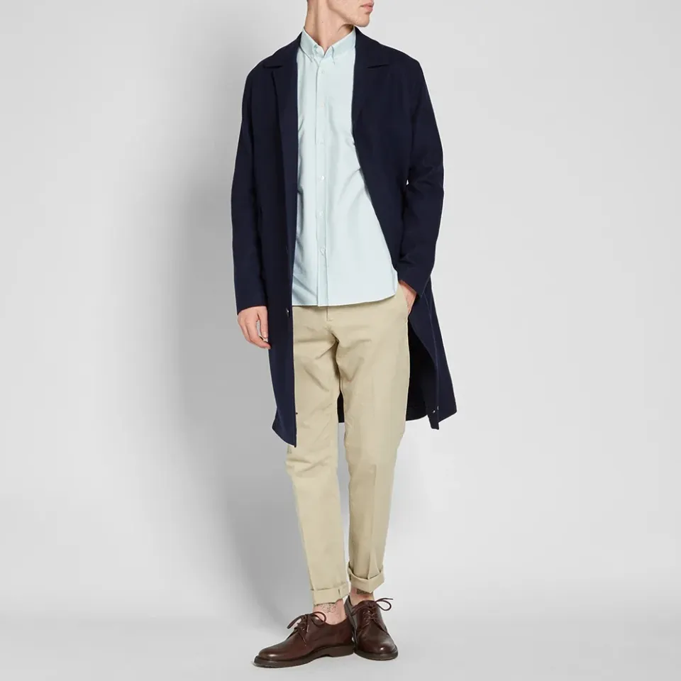 Maison Kitsuné Button Down Classic Tricolour Fox Oxford Shirt
