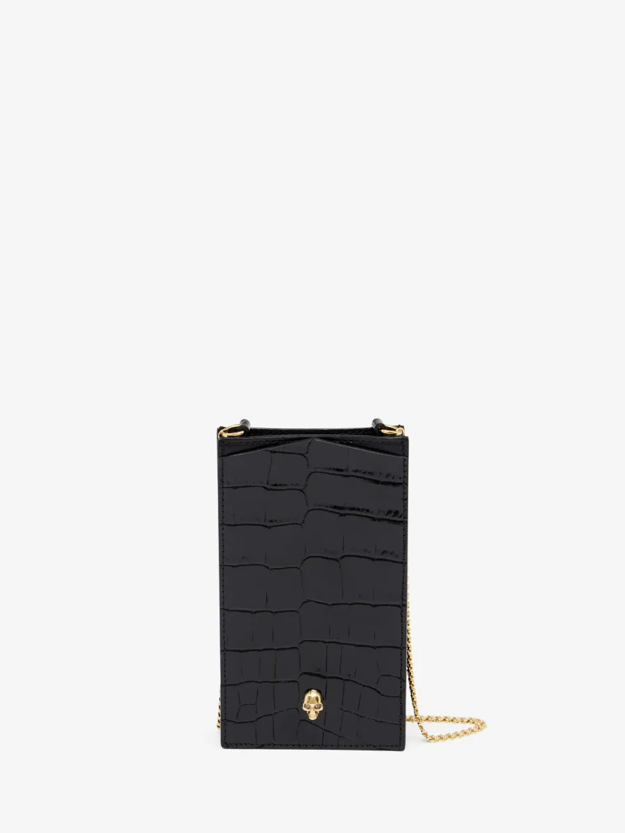 Skull Phone Case with Chain