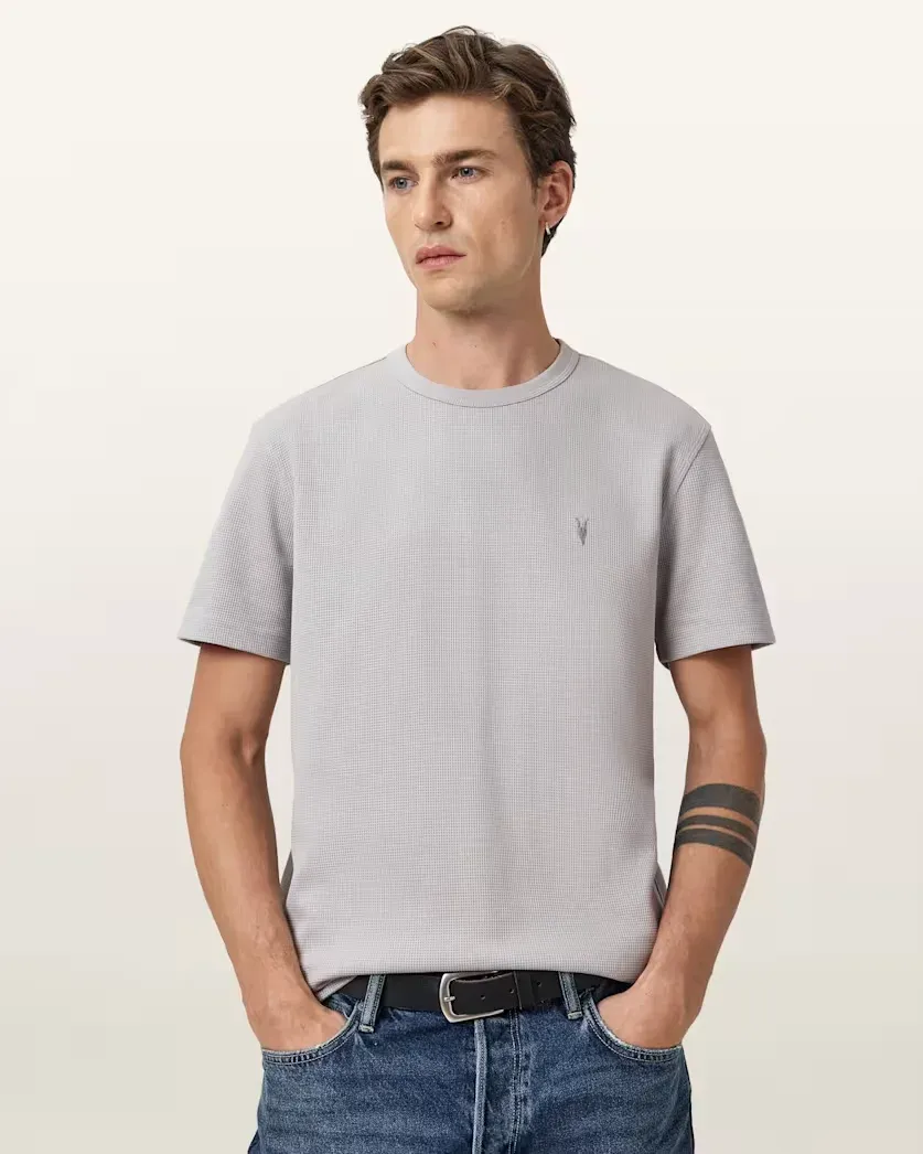 Ellis Waffle Texture Crew Neck T-Shirt