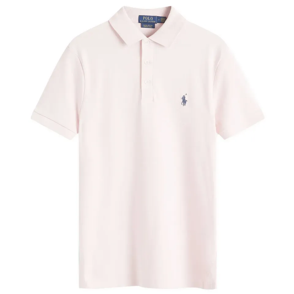Textured Mesh Polo Shirt