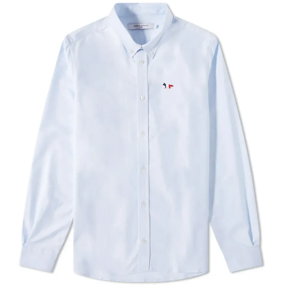 Maison Kitsuné Tricolor Fox Patch Classic Shirt