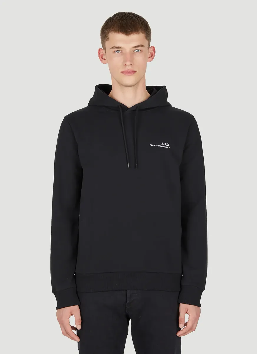 Item Logo Print Hooded Sweatshirt