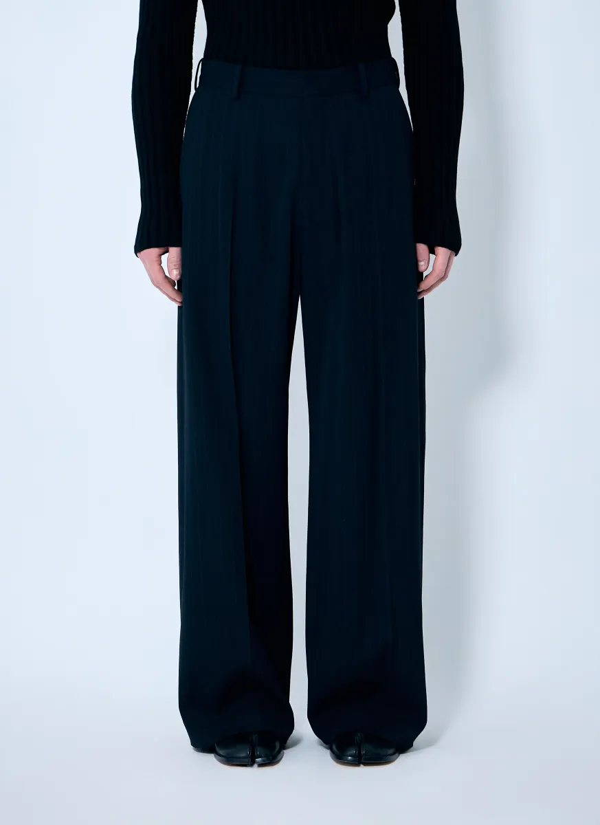 Pinstriped Tailored Pants