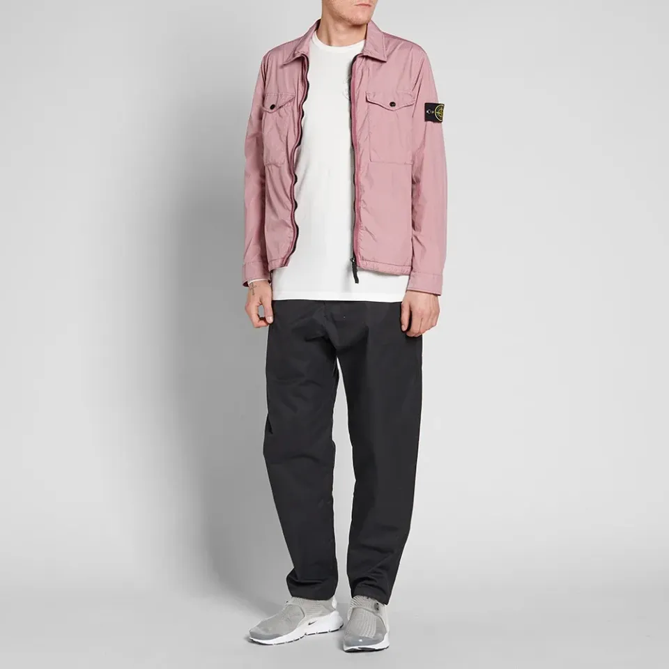 Garment Dyed Crinkle Reps Zip Jacket