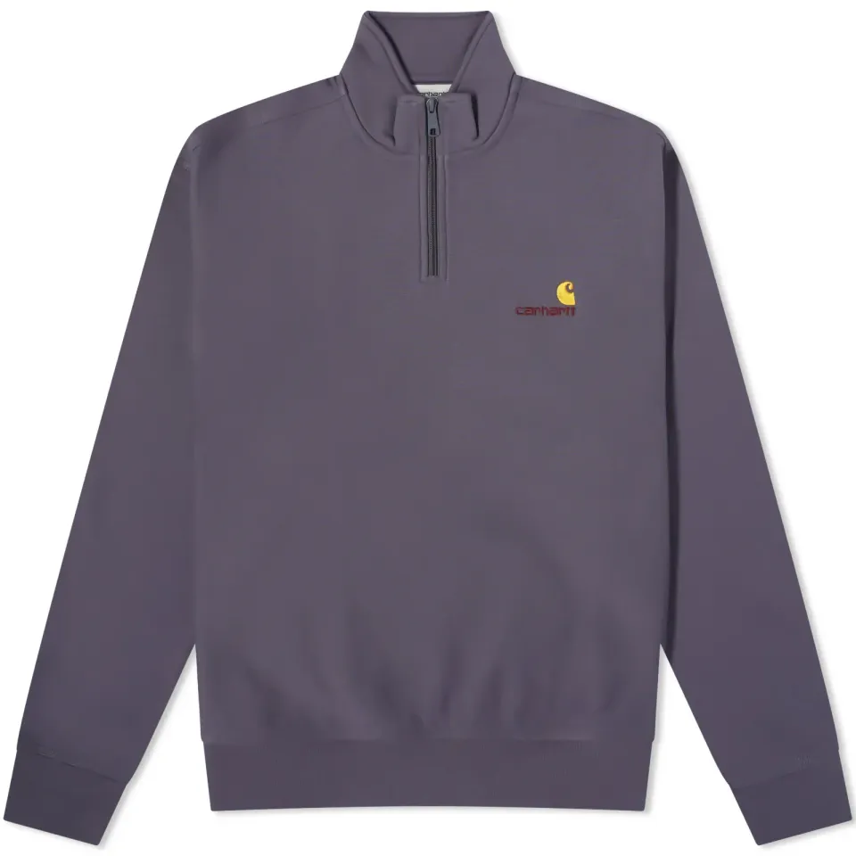 Half Zip American Script Sweater