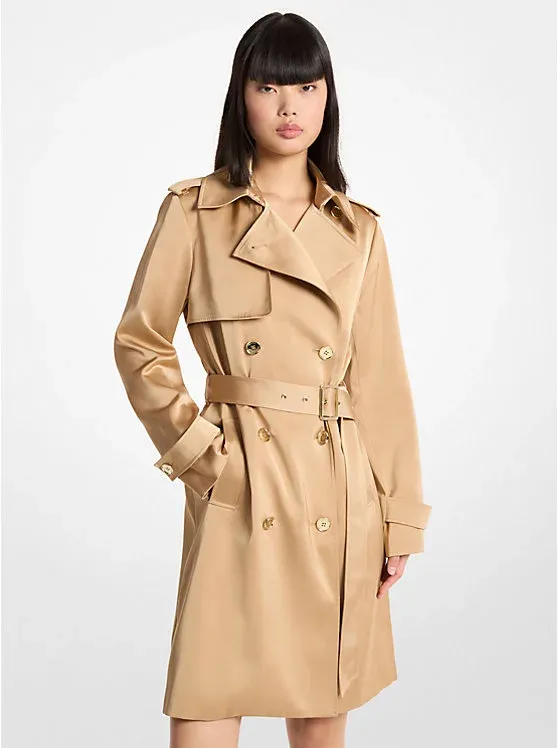Satin Trench Coat