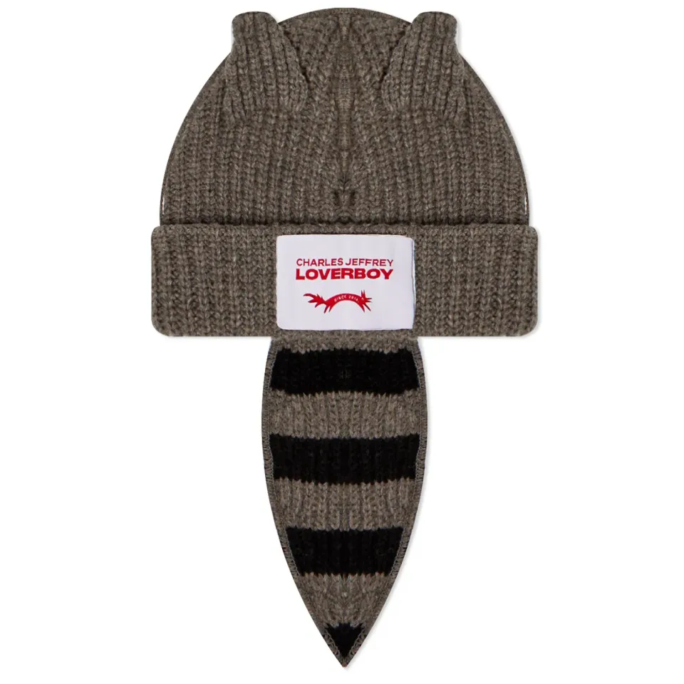 Chunky Raccoon Beanie