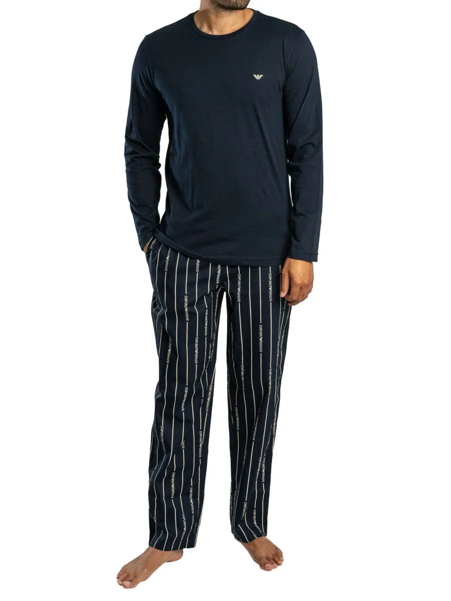 Stripe Eagle Longsleeved Pyjama Set