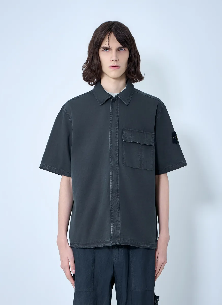 Short-Sleeve Cotton Shirt