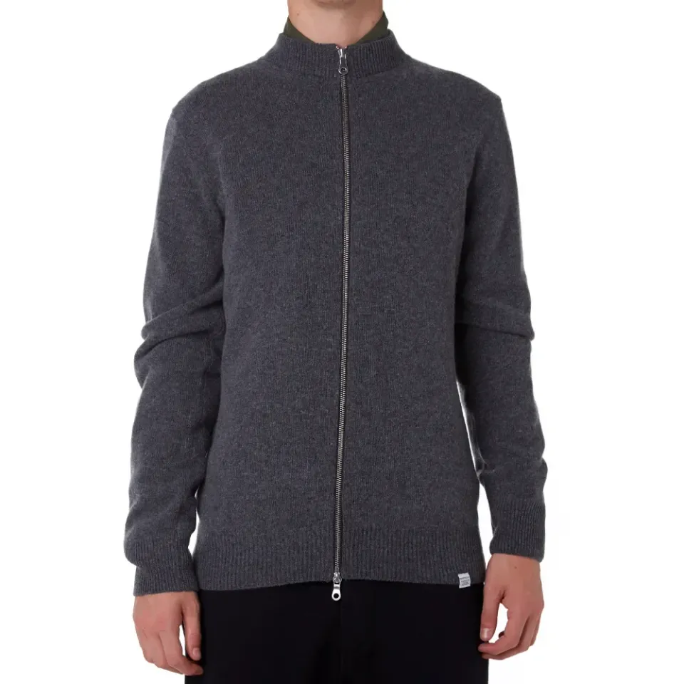 Sigfred Zip Lambswool Knit Sweater