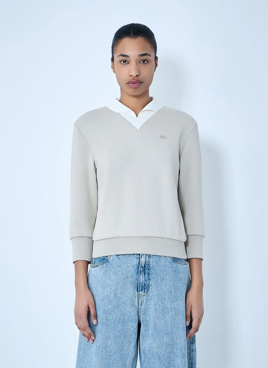V-Neck Knit Sweater