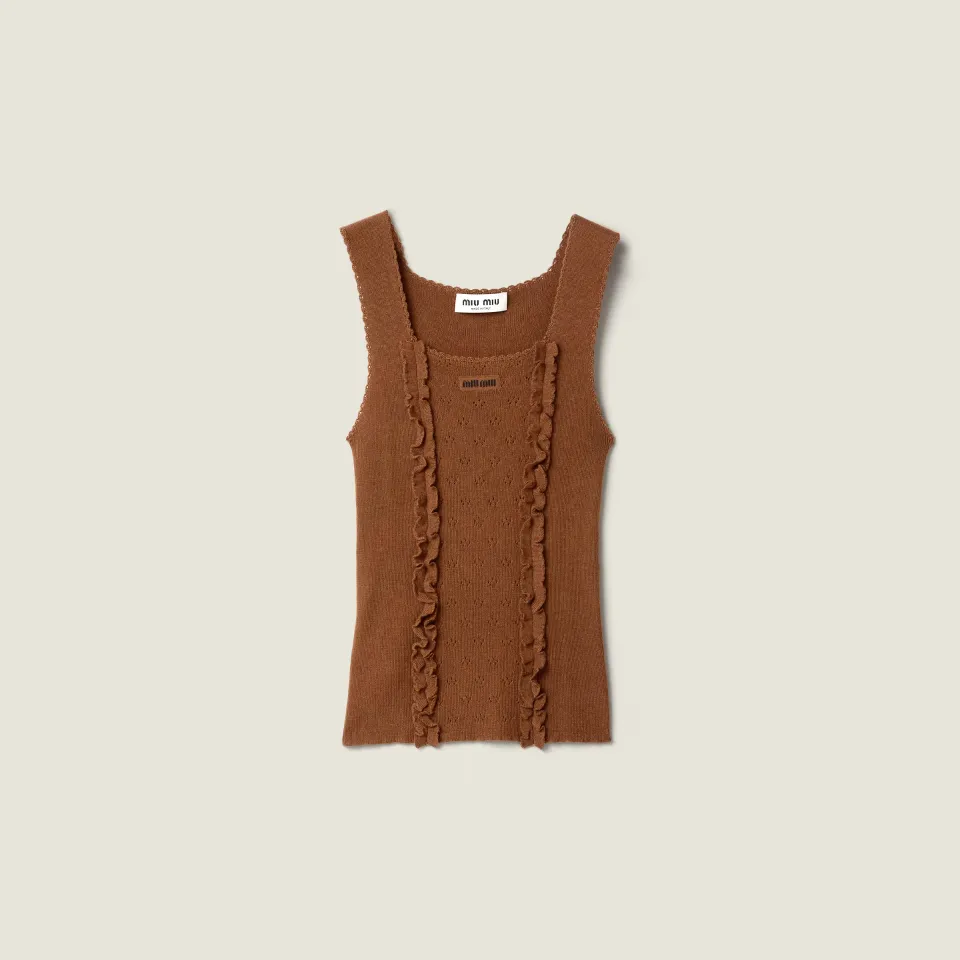 Cashmere and silk top