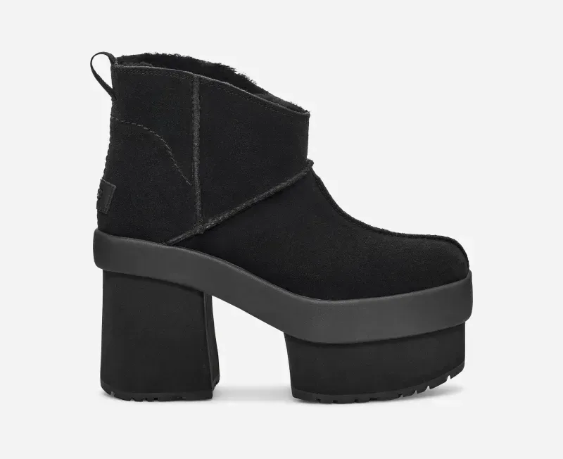 New Heights Platform Mini Boot, Suede/Polyester