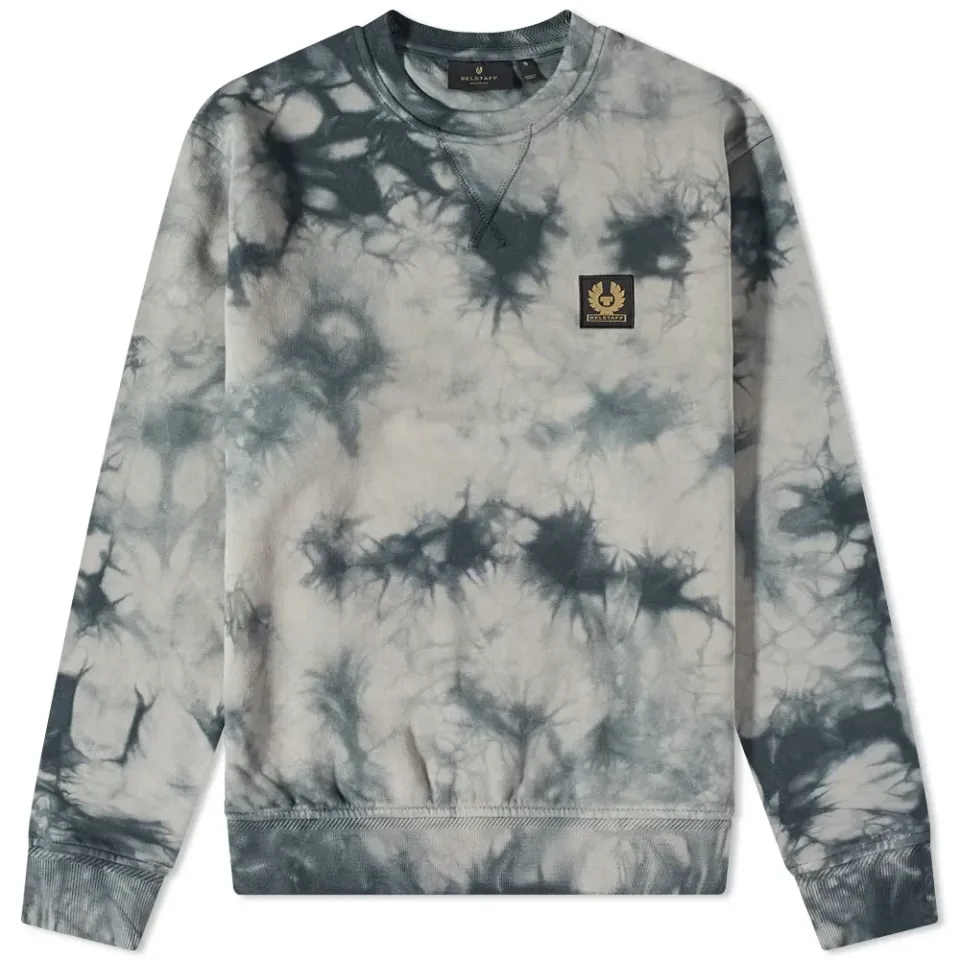 Patch Logo Tie Dye Crew Sweat