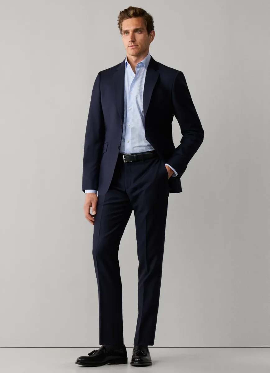 Wool Suit Trouser - Woven In England