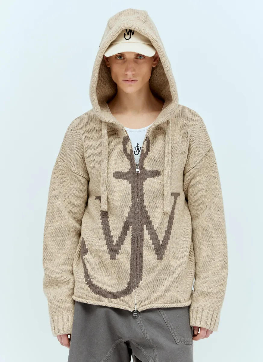 Anchor Zipped Hooded Cardigan