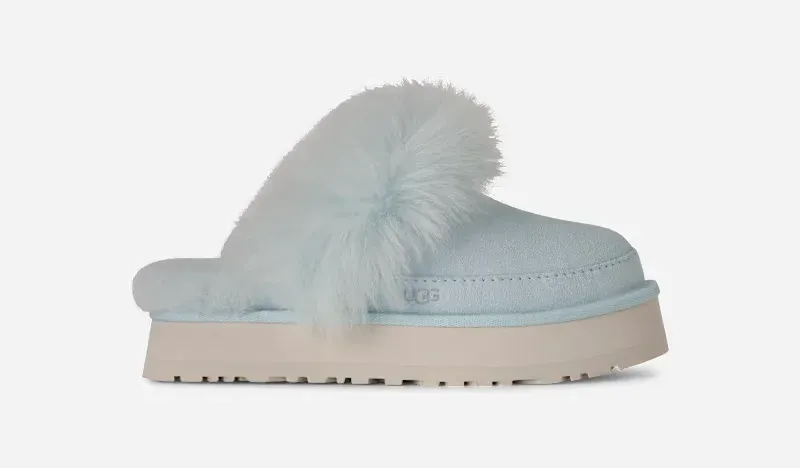 Disquette Chalet Slipper, Suede/Polyester/Wool