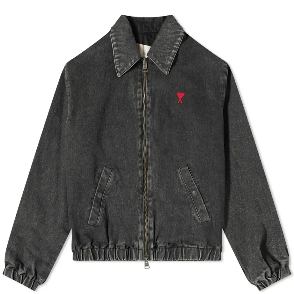 AMI Denim Small A Bomber