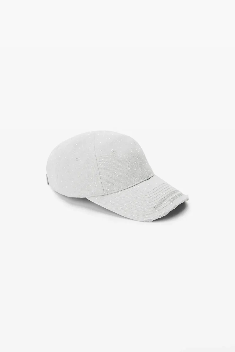 Crystal hotfix distressed baseball cap
