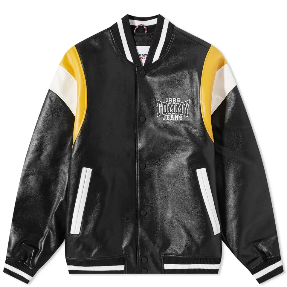RLX Leather Letterman Jacket