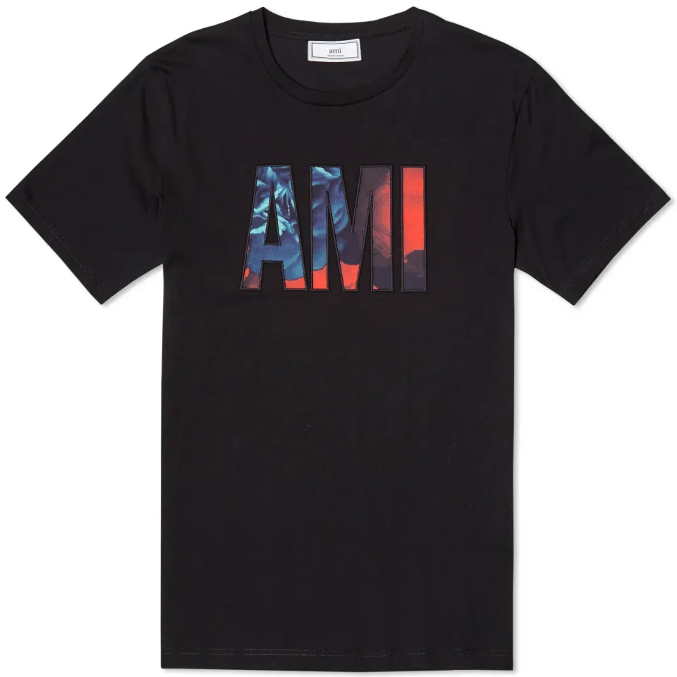 AMI Floral Logo Tee