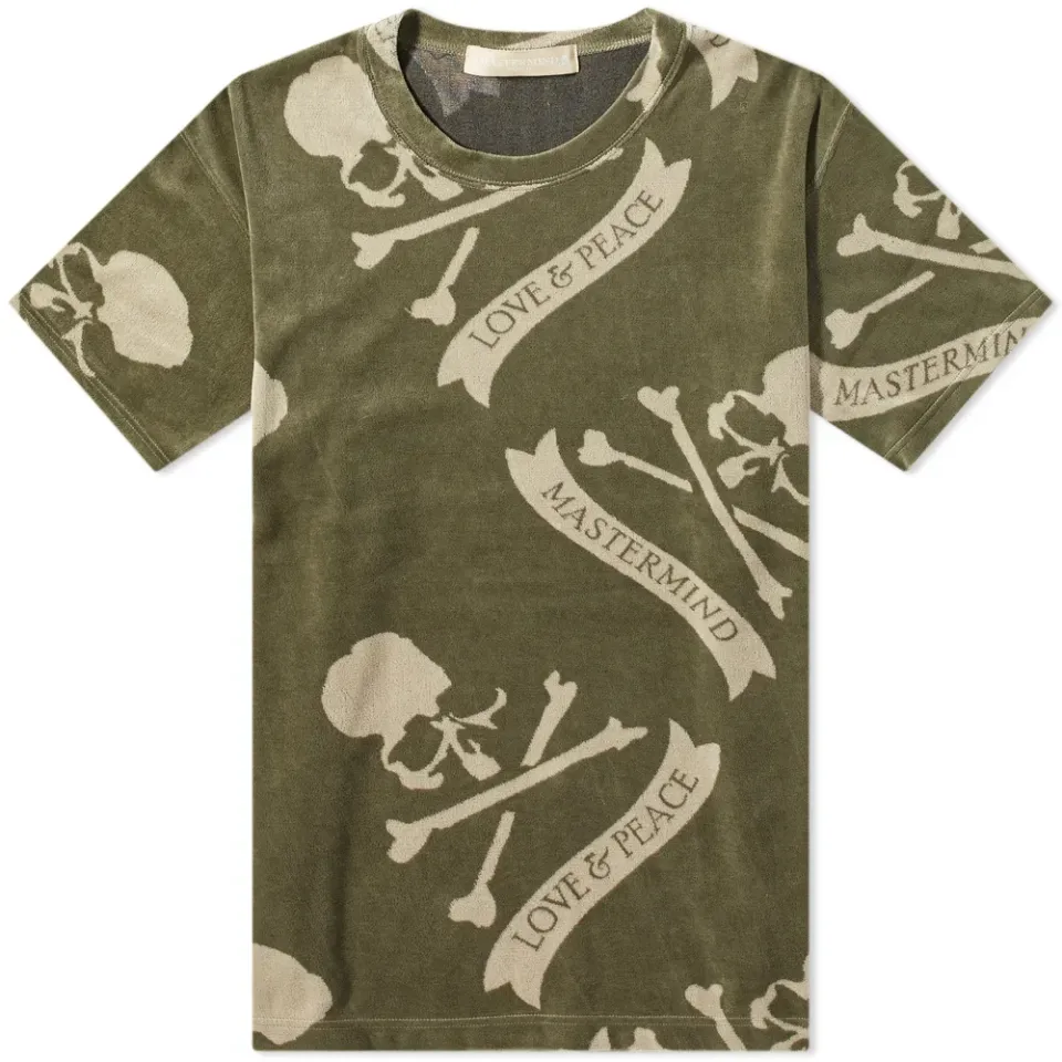 All-Over Skull Velour T-Shirt