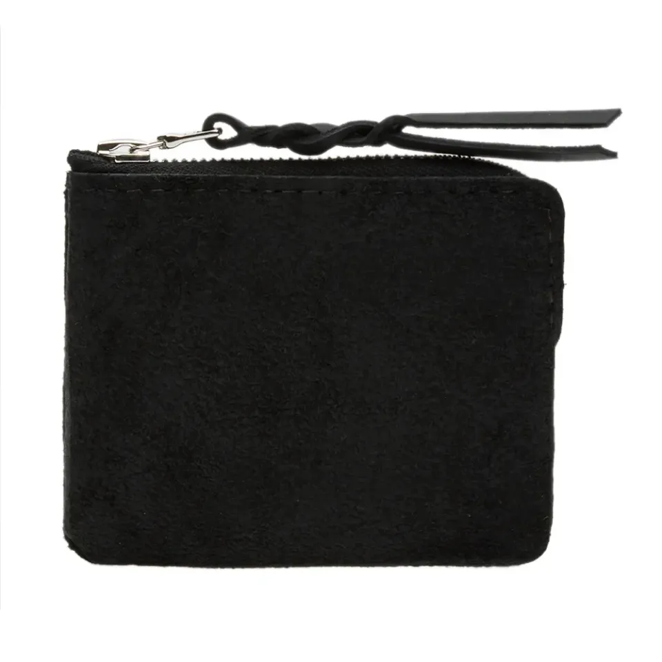 Suede Half Zip Wallet