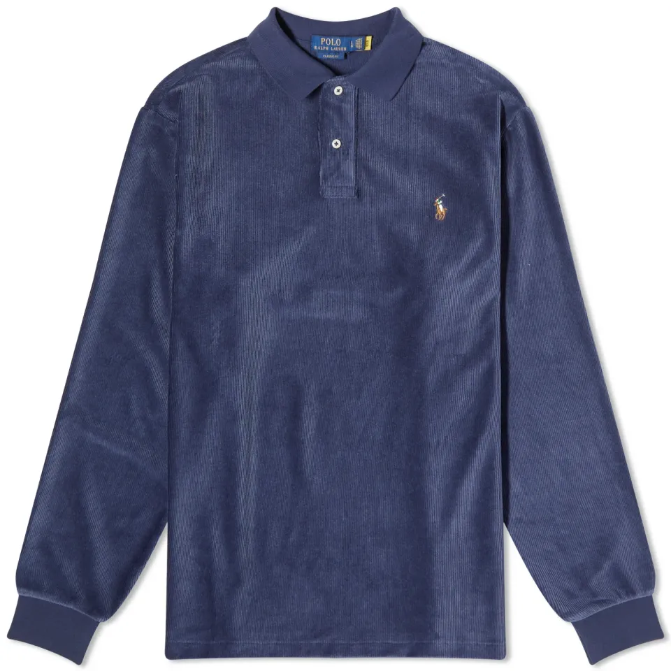 Long Sleeve Cord Polo