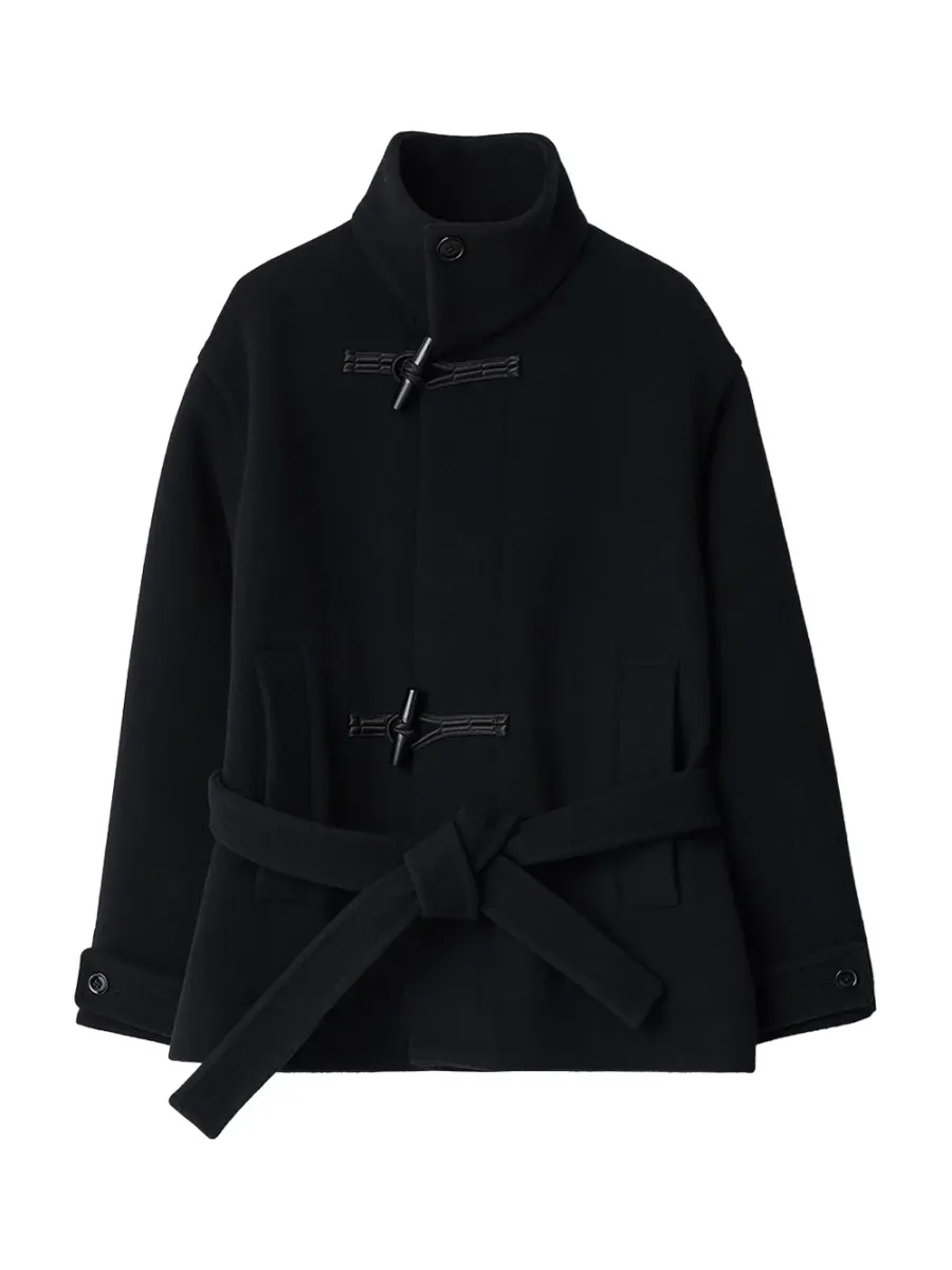 Short Duffle Coat Black