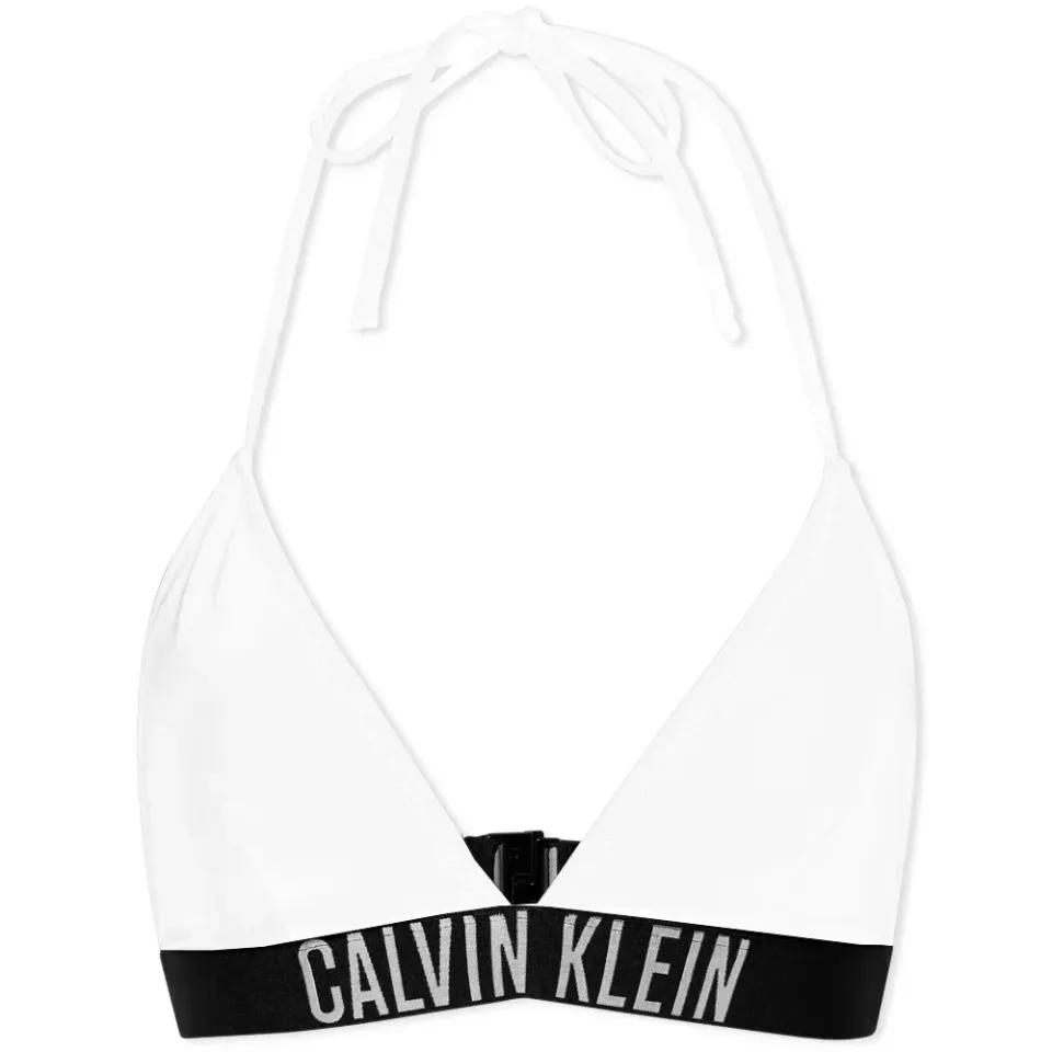 CK Swim Logo Triangle Bikini Top