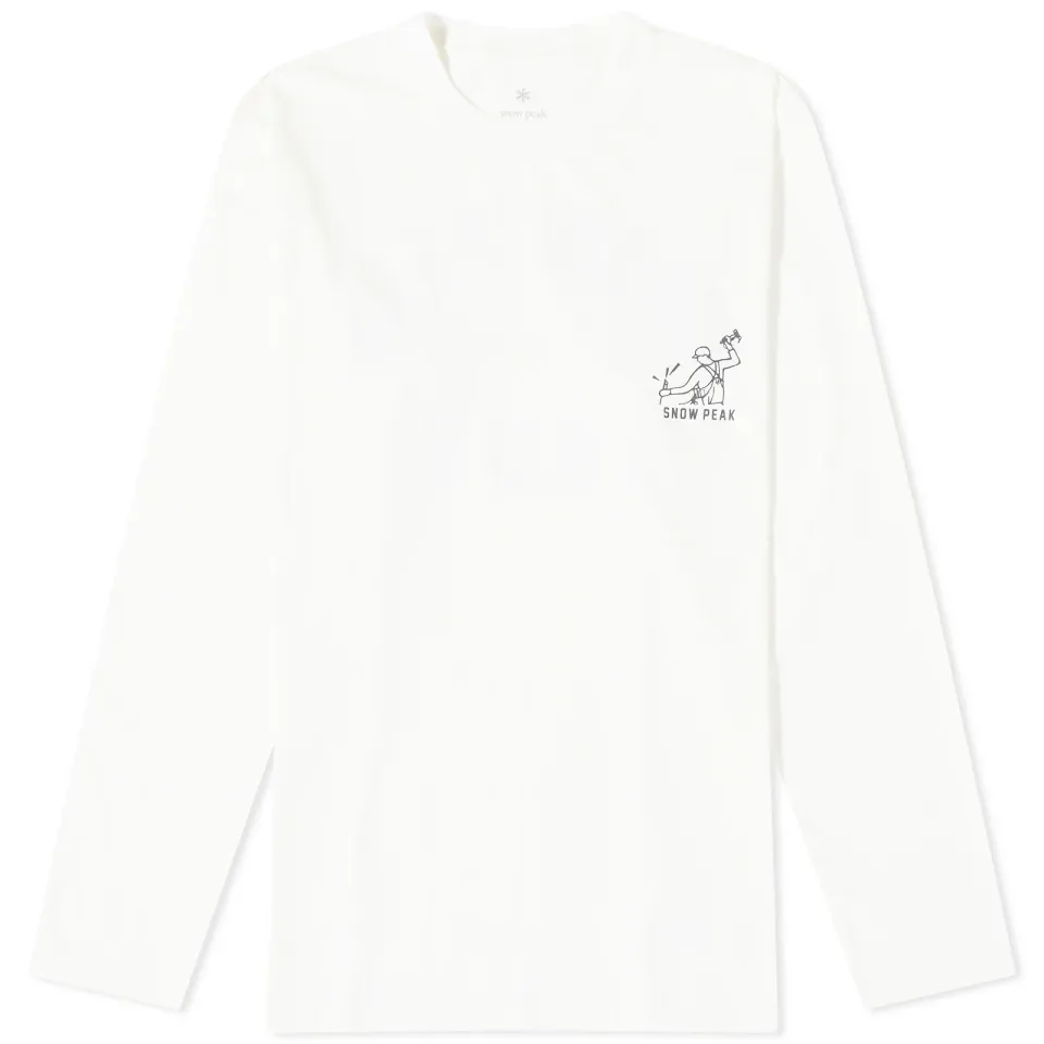 Long Sleeve Foam Print T-Shirt