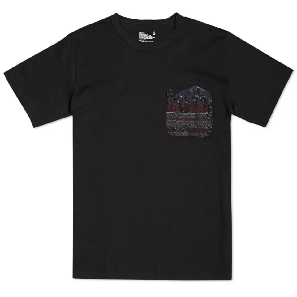 Jacquard Pattern Switching Pocket Tee