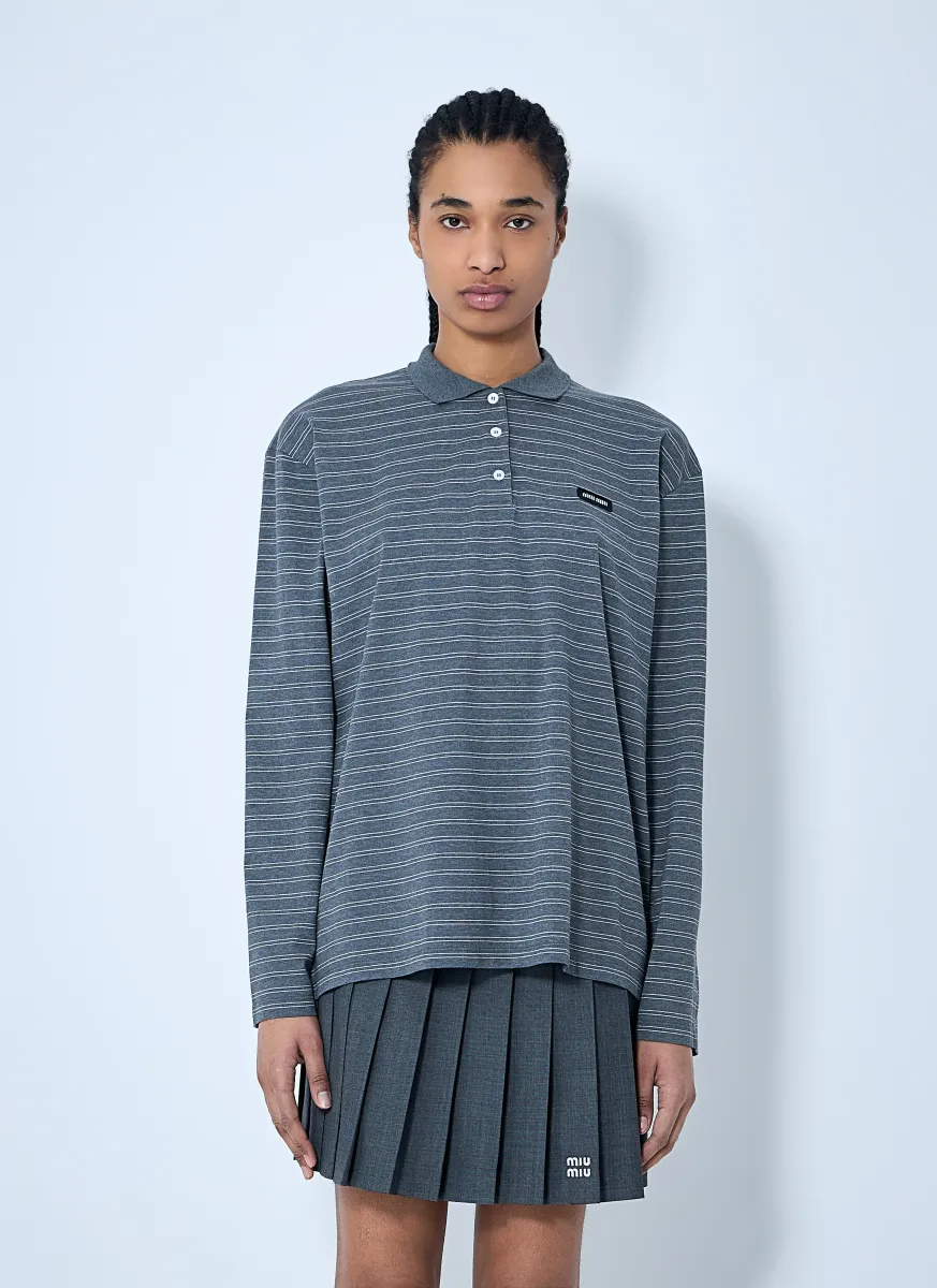 Logo Patch Polo Shirt