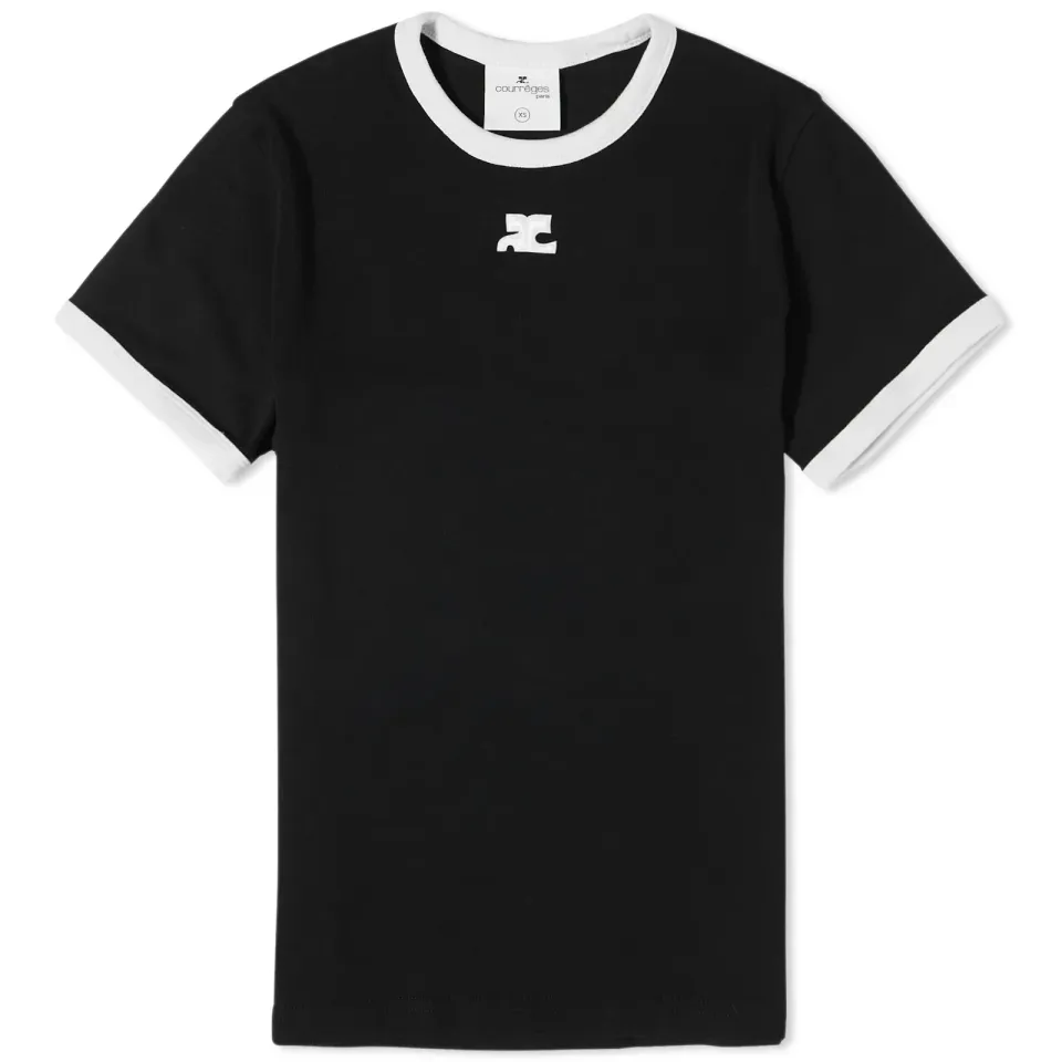 Courrèges Bumpy Contrast T-Shirt