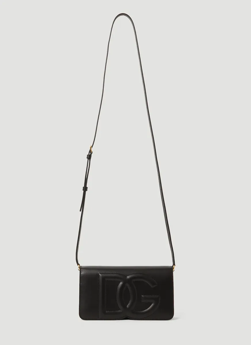 Logo Leather Phone Bag