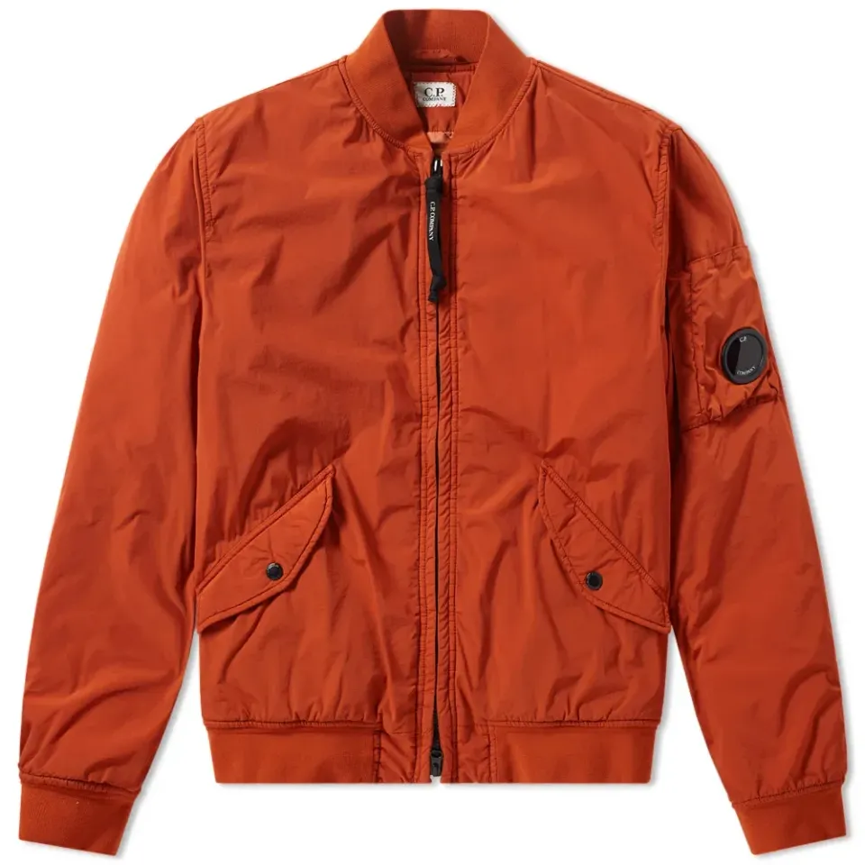 Garment Dyed Nycra Bomber Jacket