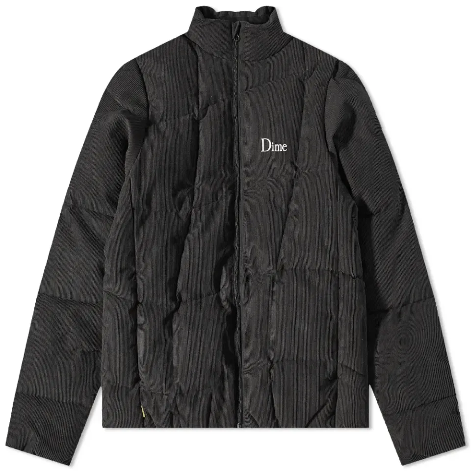 Corduroy Wave Puffer Jacket