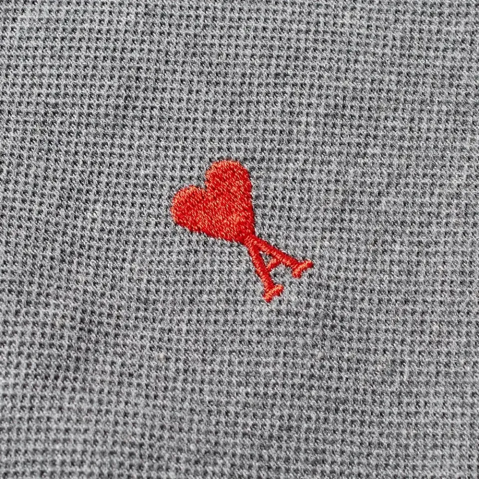 AMI Heart Logo Pique Polo