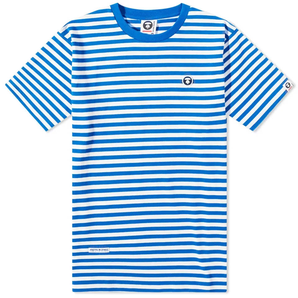 AAPE Now Stripe Badge T-Shirt