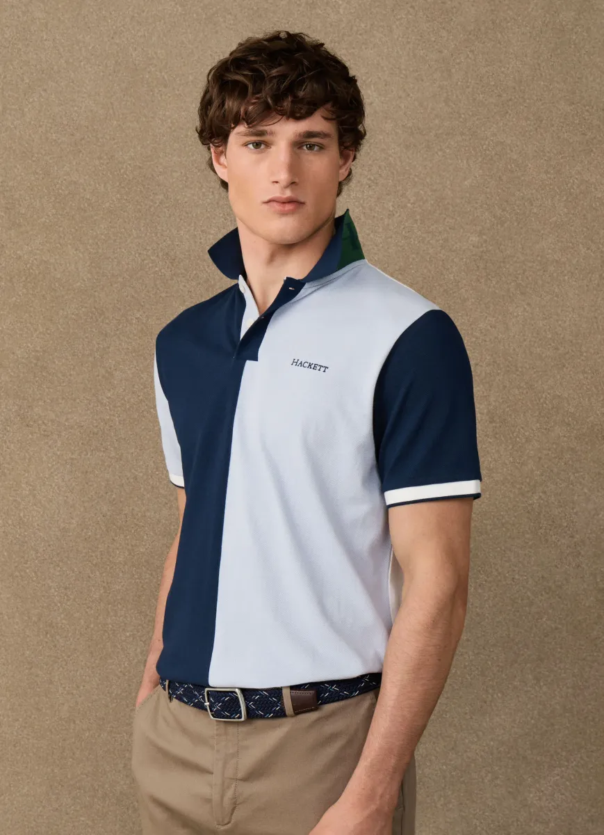Classic Fit Short Sleeve Half Number Polo