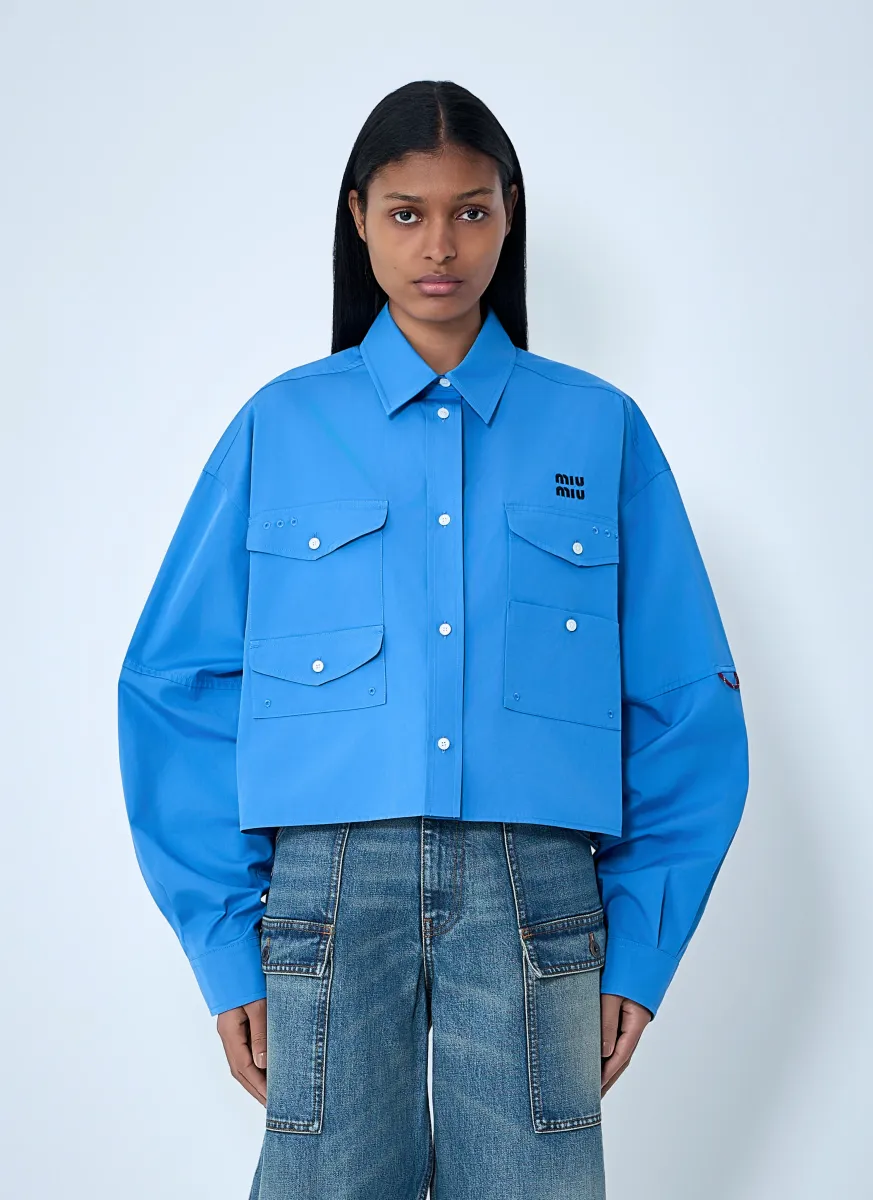 Cropped Utility Shirt
