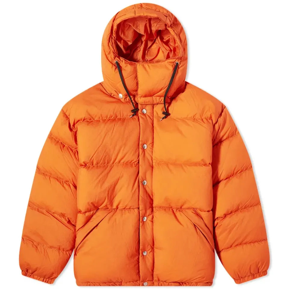 Nylon Hooded Down Jacket